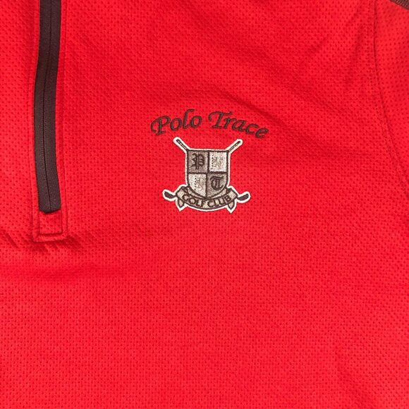 Under Armour Shirt Mens XL Red Pullover Mock Neck 1/4 Zip Logo Long Sleeve - Picture 7 of 13